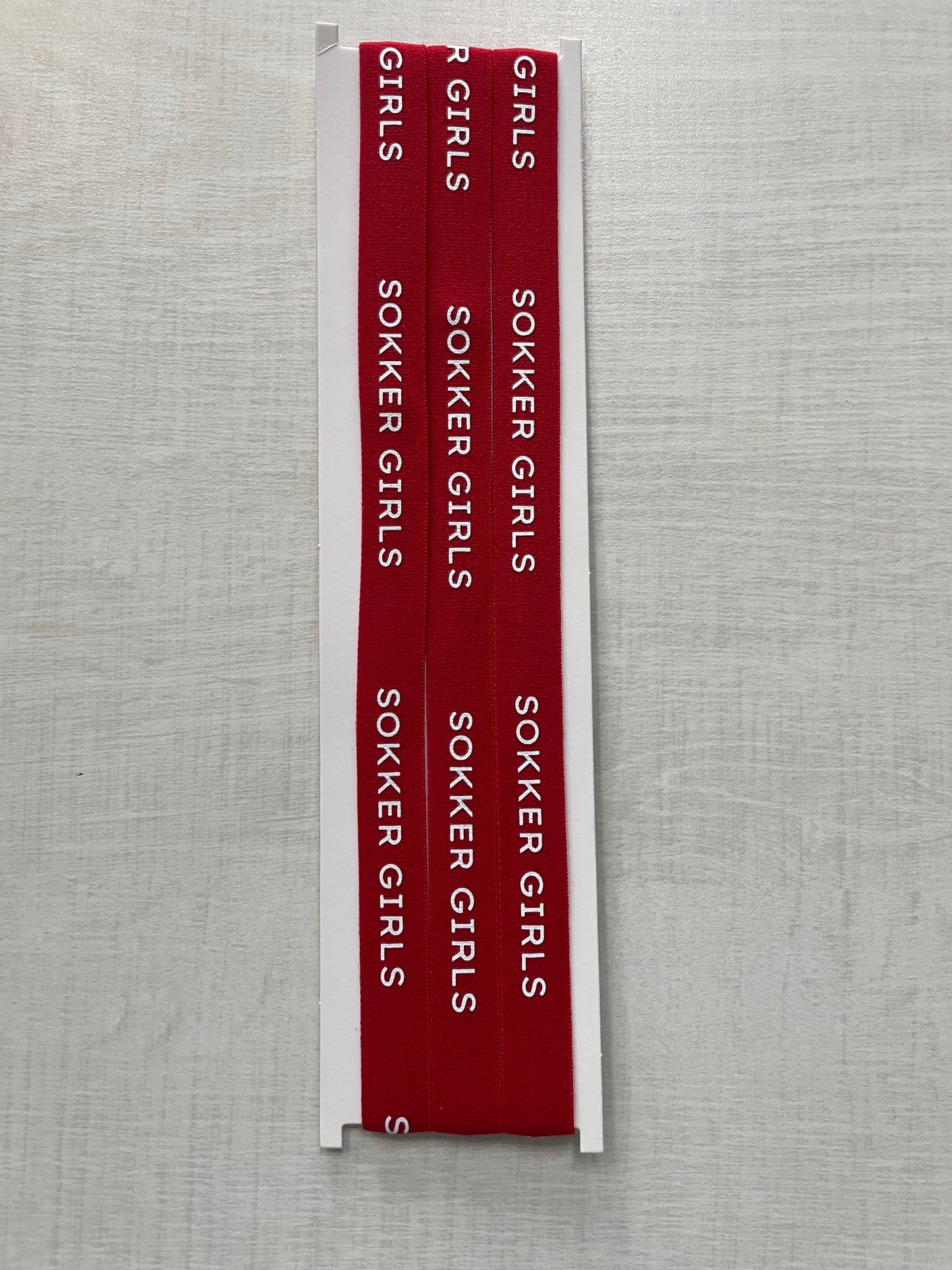 Hair Bands Red & White (3pk) County